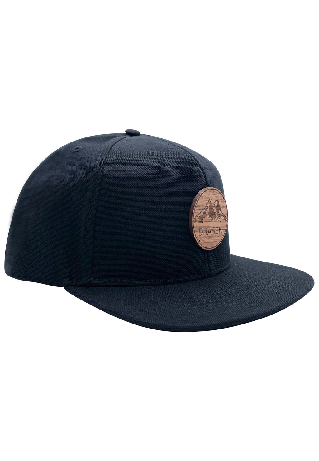 snapback cap gröbenstädt |holz| schwarz | drassn braun
